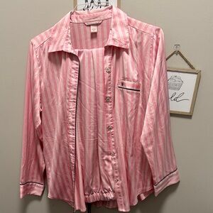 Victoria's Secret Pink Striped Pajama Top